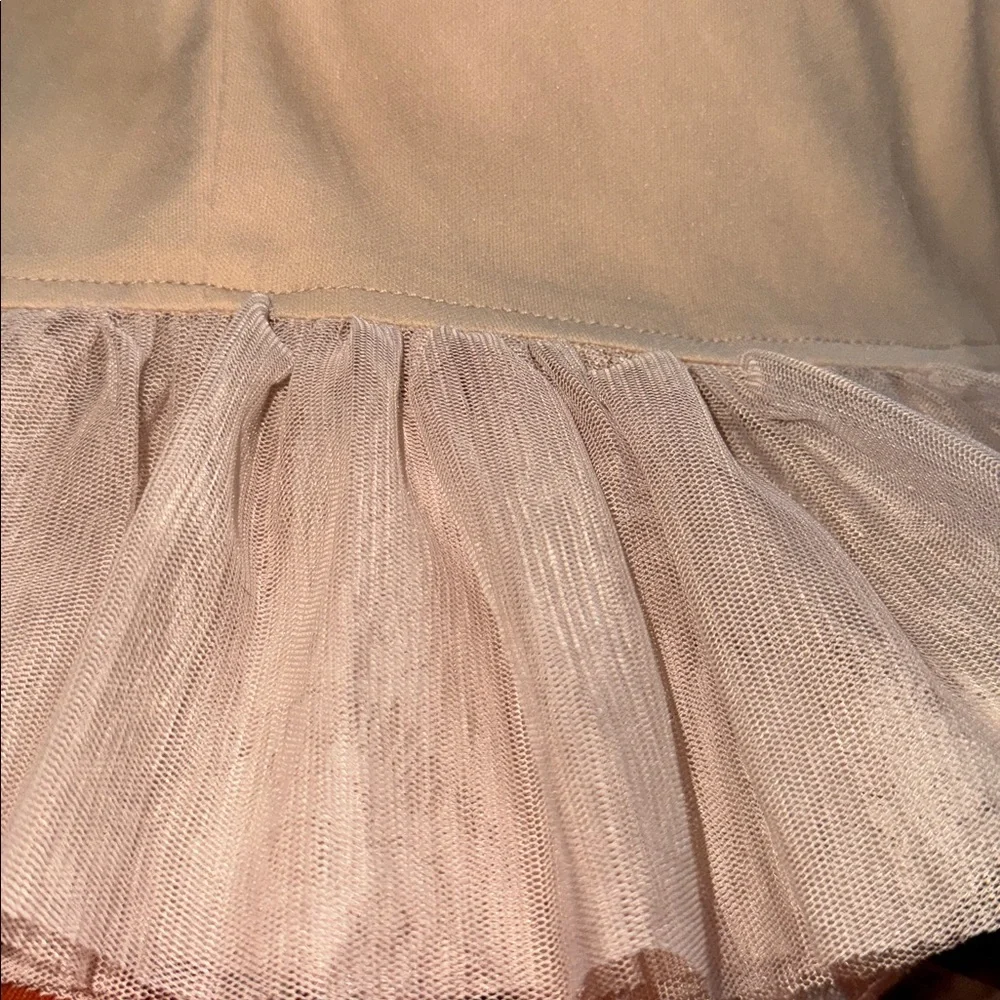 Francesca’s halter White Lace Sleeveless nude‎ overlay mini Dress Sz S